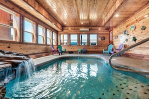 Indoor pool, a heated pool - Sleeps 22~Htd Pool~View~Arcade~Hot Tub~Theater (Sevierville)