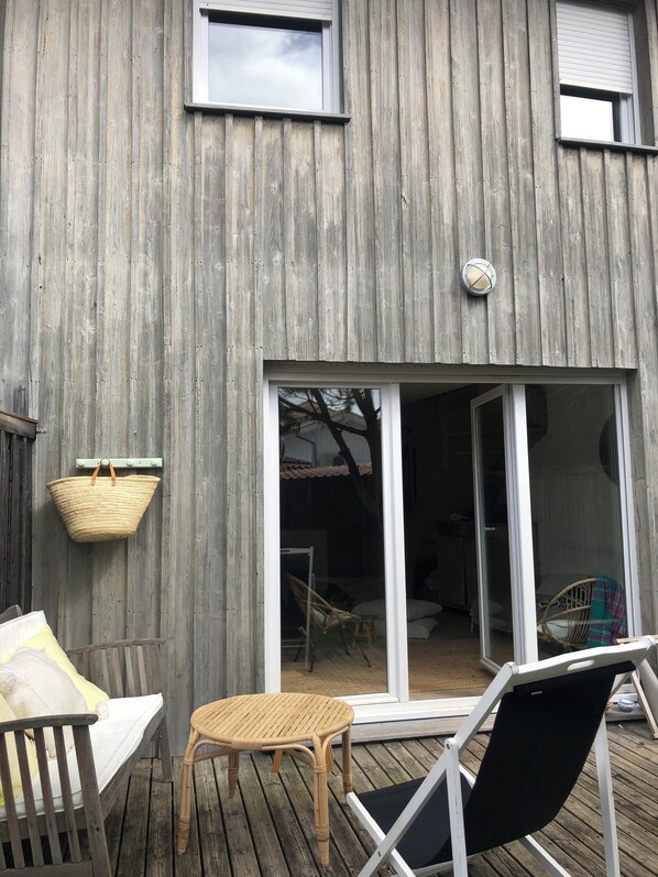 Terrace/patio - Charmante Maison Tout à Pieds Dans le Village du Canon (Lège-Cap-Ferret)