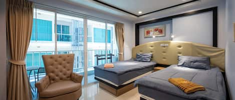 Studio cơ bản | 2 phòng ngủ, truy cập Internet không dây miễn phí, bộ trải giường