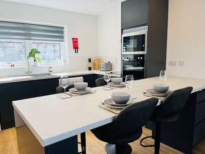 Microwave, oven, dishwasher, toaster