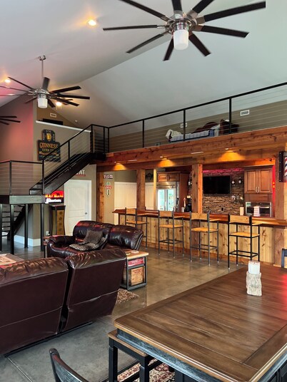 Golf Destination w/ Private Driving Range w/ Lights, and Bar.