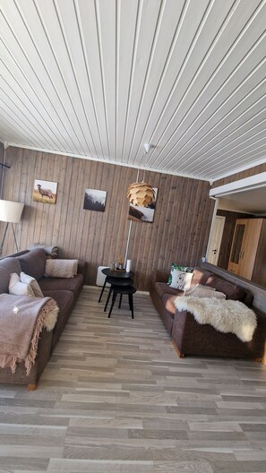 Smart-TV, Kamin, Bücher