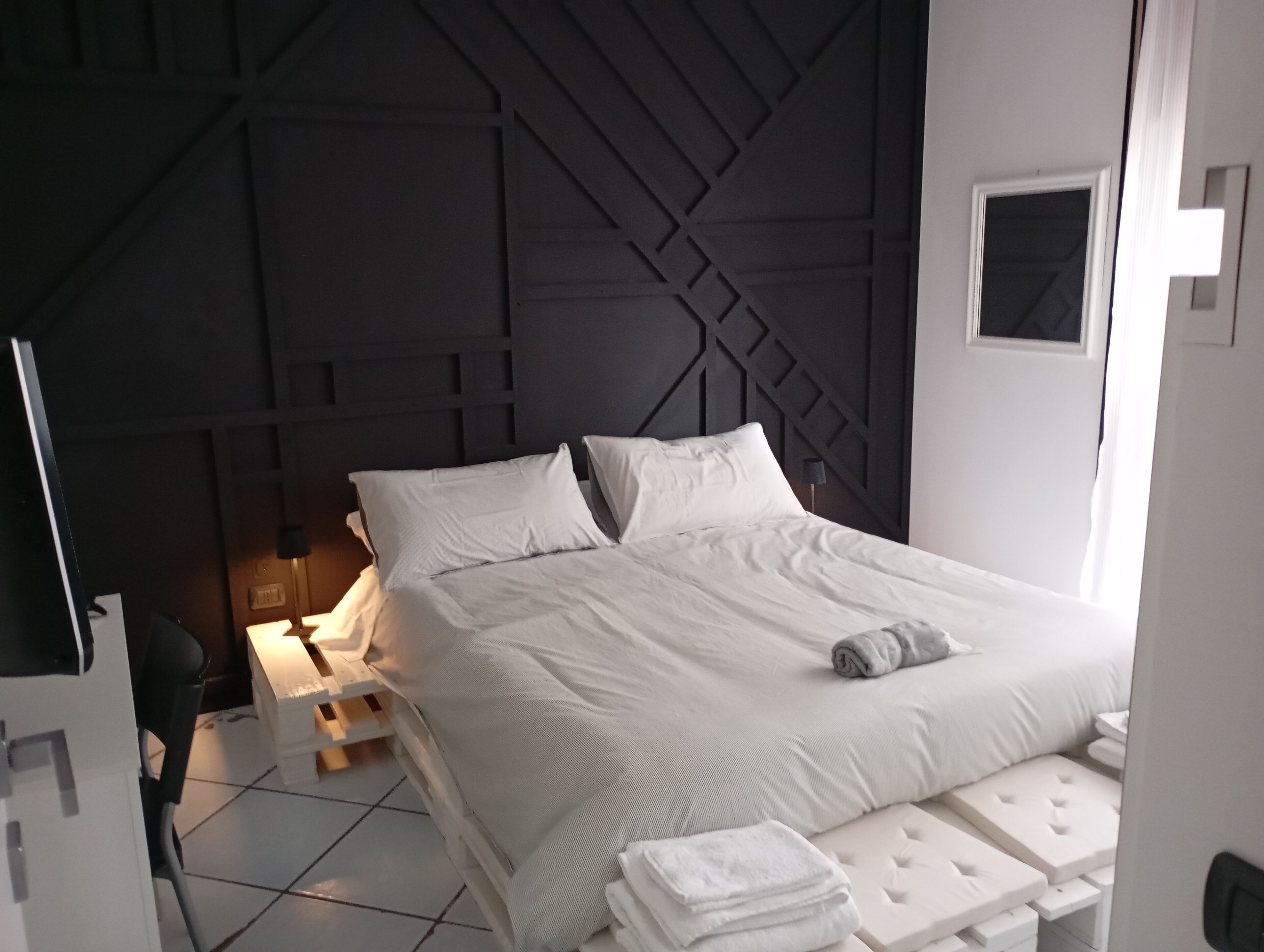 Vierbettzimmer, Blick auf den Innenhof