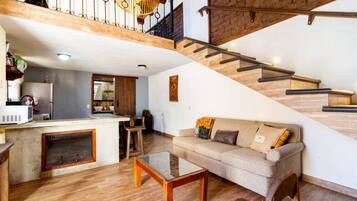 TV connectée, cheminée