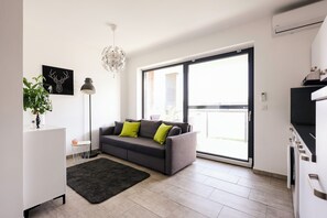 Living area - White Mountain Apartments 5min. von der Therme Banovci Entfernt (9241 Veržej)