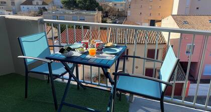 Appartement 2P à 1 min de la mer