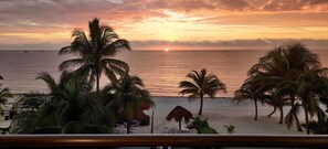 On the beach, sun loungers, beach towels - Amazing Views!!  Palapas and Large Private Beach!!! (Puerto Morelos)