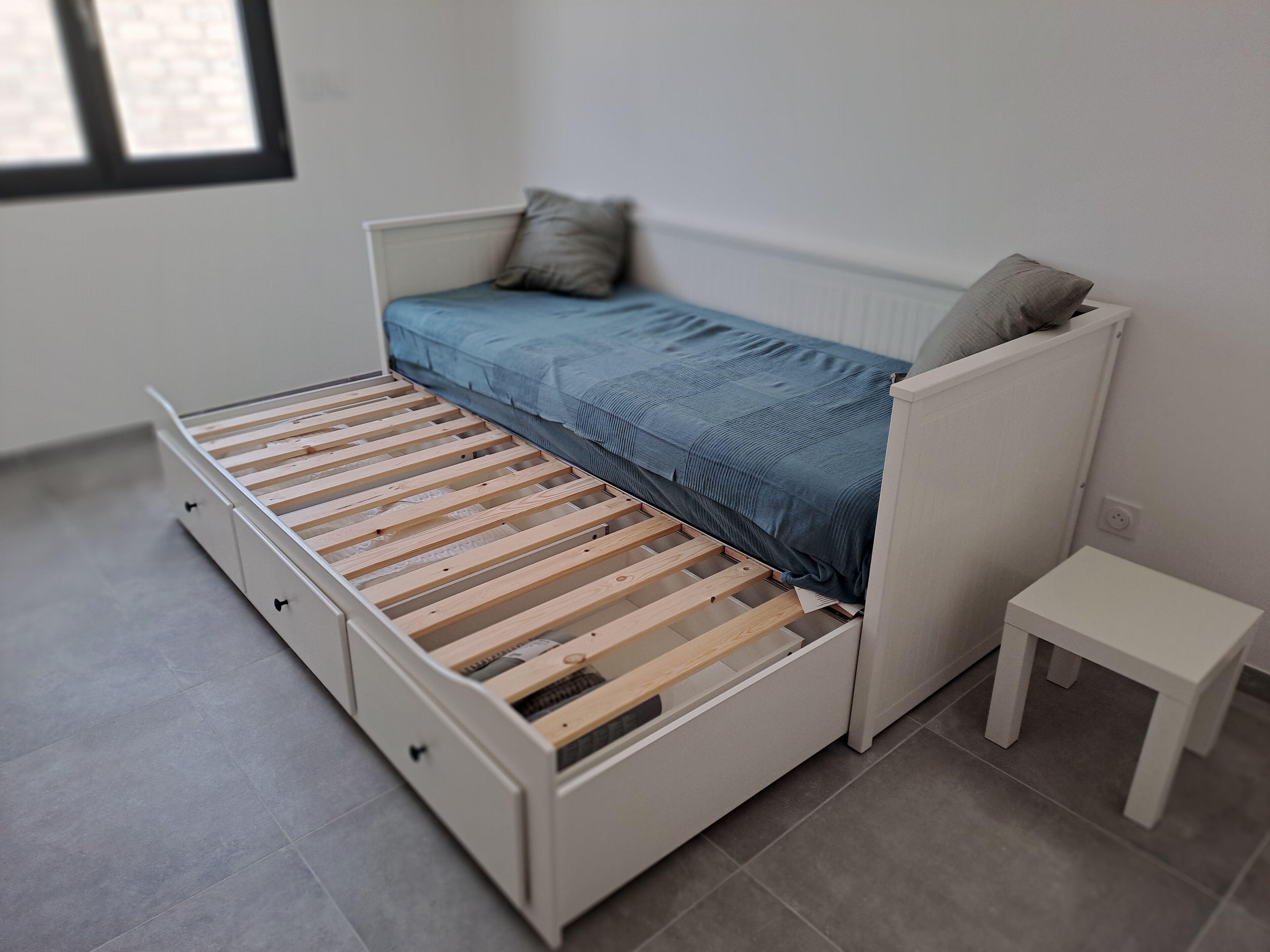 Chambre 4 lit 160 une fois ouvert avec deux matelas en 80