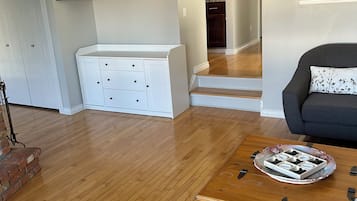 Älytelevisio, takka, videopelejä, DVD-soitin