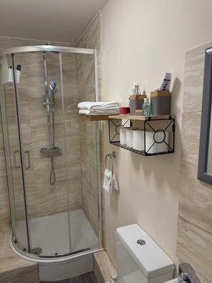 Shower, towels, toilet paper - Executive studio in London close to Airports and good transport system links. (London)