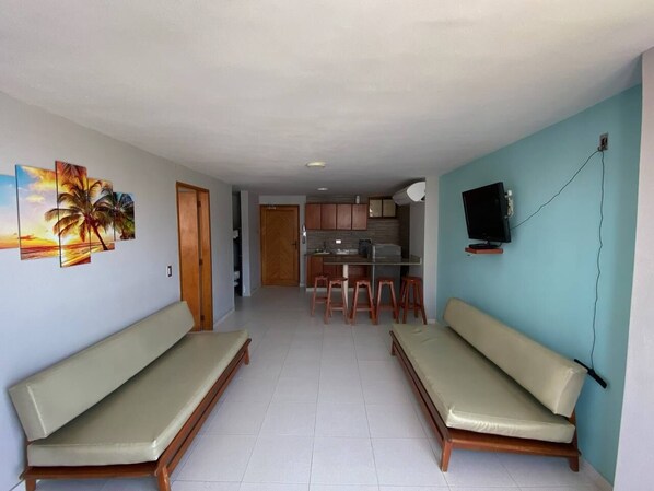 Smart TV - Apartamento Frente al mar Edificio Playa, Rodadero, Santa Marta, Colombia (Santa Marta)