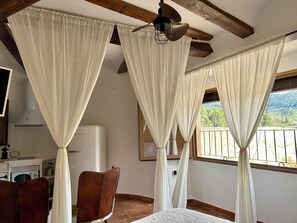 1 bedroom, iron/ironing board, travel crib, free WiFi