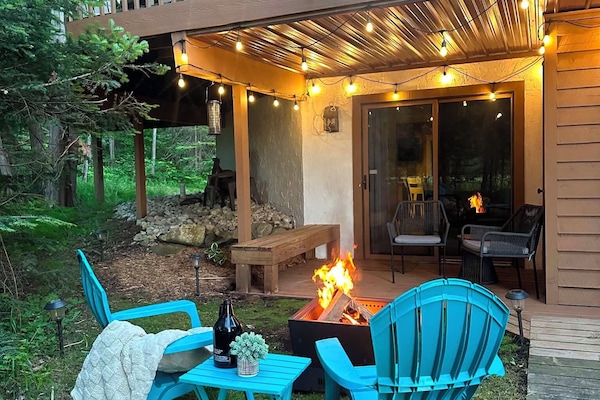 fireplace, summer, terrace patio, grill, outdoor,firepit