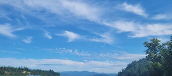 Waterfront house on Priest Lake with private lake frontage.   