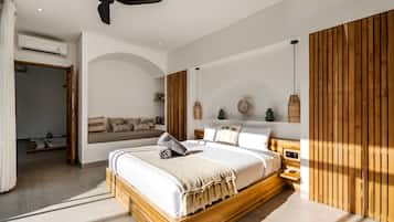 Villa, 1 Bedroom, Private Pool, Pool View | 1 bedroom, in-room safe, laptop workspace, blackout curtains