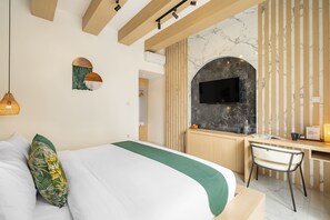 Habitación Deluxe | Escritorio, espacio para trabajar con laptop y wifi gratis 