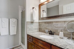 Shower, hair dryer