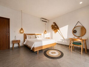 Premier Villa, 3 Bedrooms, Pool View | 3 bedrooms, in-room safe, desk, laptop workspace - Villa Kulibul by GORO (Canggu)