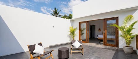 Premier Villa, 3 Bedrooms, Pool View | Terrace/patio