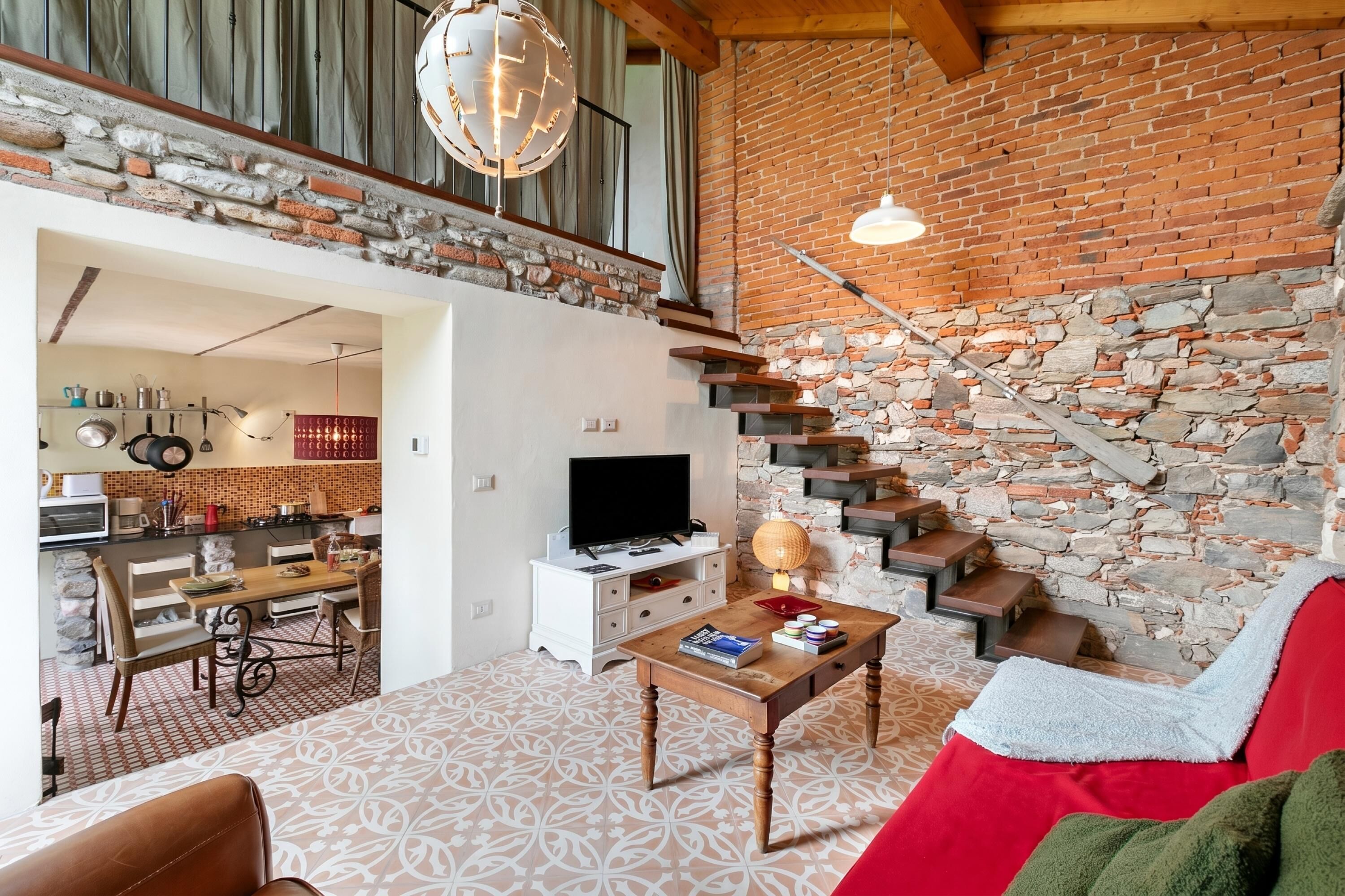 Honeymoon House, Multiple Bedrooms (La Maison Du Lac  50 meters from lake) | Living area | TV