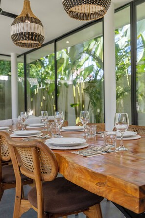 Superior Villa, 3 Bedrooms, Pool View | Dining room - Villa Bae by GORO (Mas)