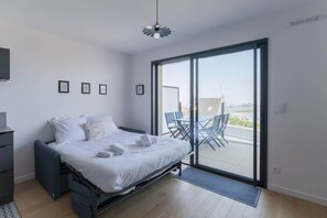 Free WiFi, bed sheets - Ty Moutik - Lovely luxury T2 flat with sea view (Porspoder)