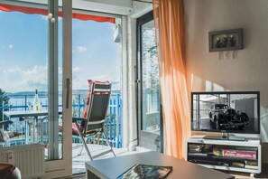 TV, DVD player, table tennis, books - Vacation apartment Mainaublick (Uhldingen-Mühlhofen)