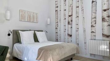 1 slaapkamer, een bureau, gratis wifi, beddengoed