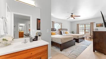 3 habitaciones, tabla de planchar con plancha, cuna de viaje y wifi
