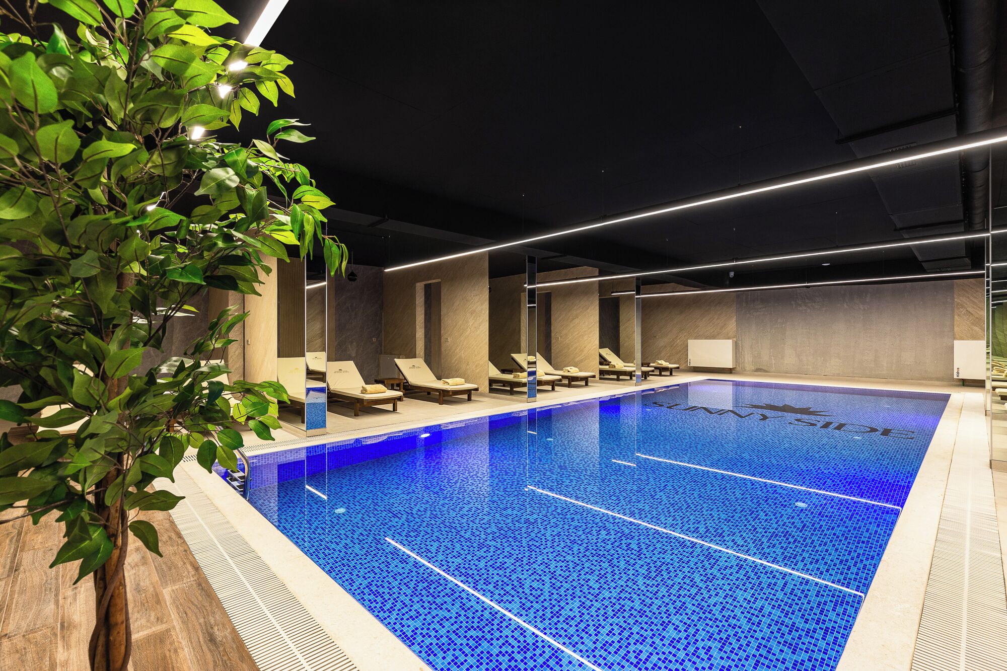 Indoor pool, seasonal outdoor pool