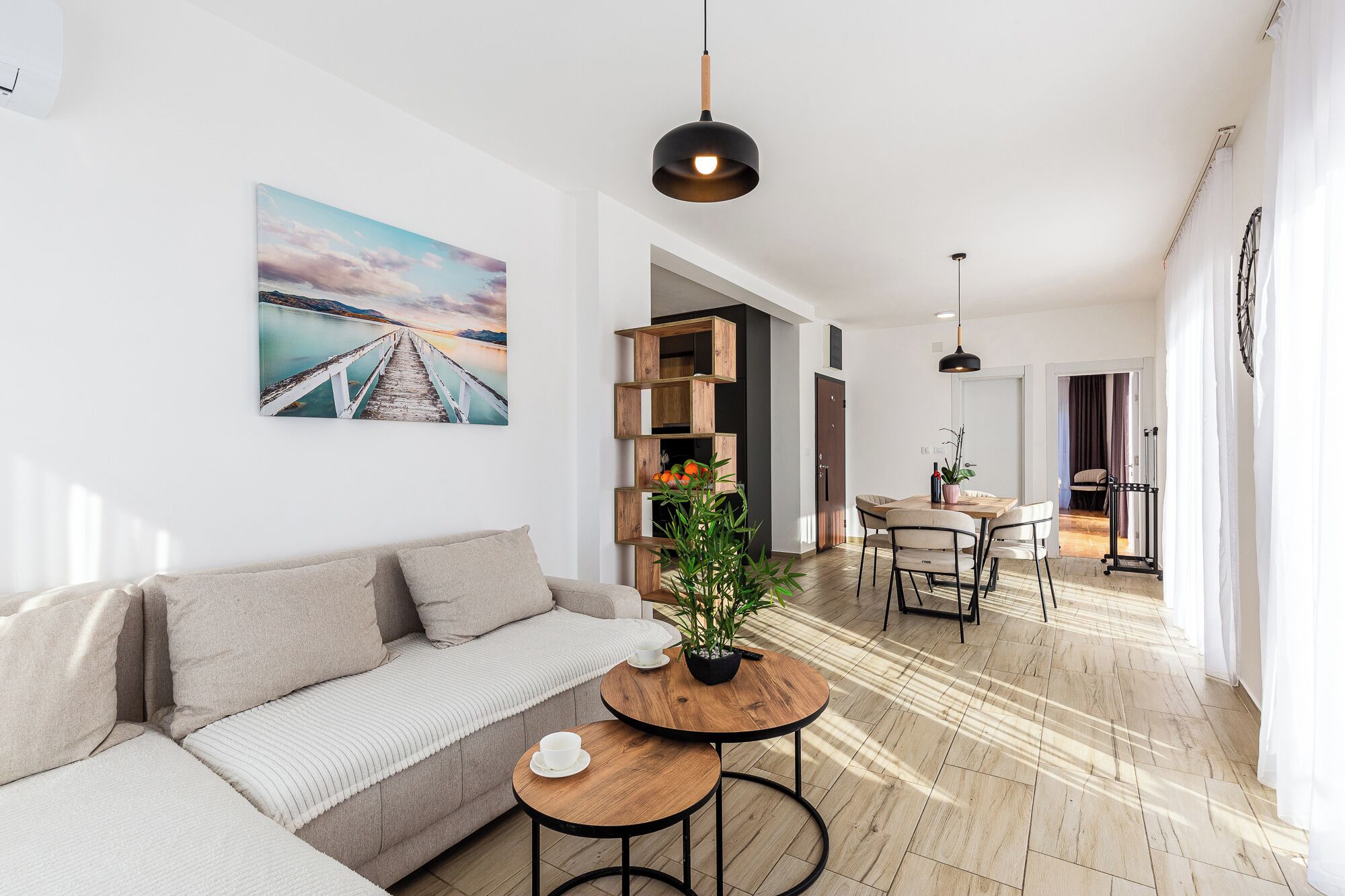 Apartamento panorâmico | Área de estar | Smart TV, pisos aquecidos