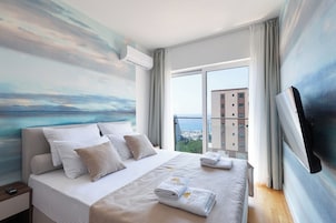 Apartamento superior | Sistema de insonorización, tabla de planchar con plancha, ropa de cama