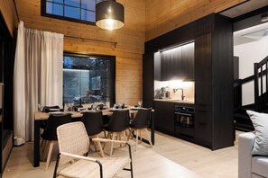 Chalet, Non Smoking, Kitchen | Private kitchen | Full-sized fridge, microwave, oven, dishwasher - Levi Ski & Golf Premium Apartment (Kittila)