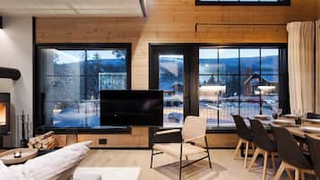 Chalet, Nichtraucher, Küche | Wohnbereich | Smart-TV