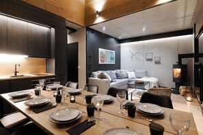 Chalet, Nichtraucher, Küche | Wohnbereich | Smart-TV