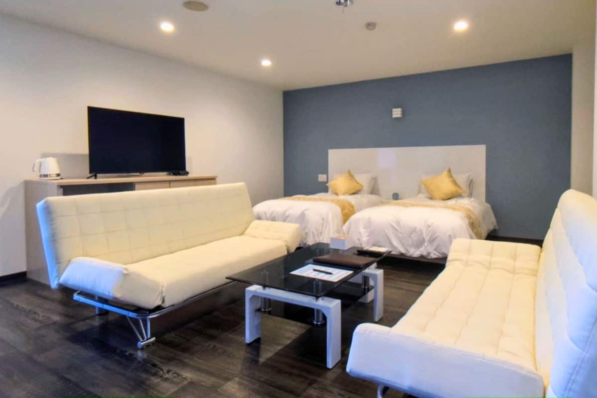 Family Twin Room, 4 Bedrooms, Smoking, Sea View | In-room safe, blackout drapes, free WiFi, bed sheets