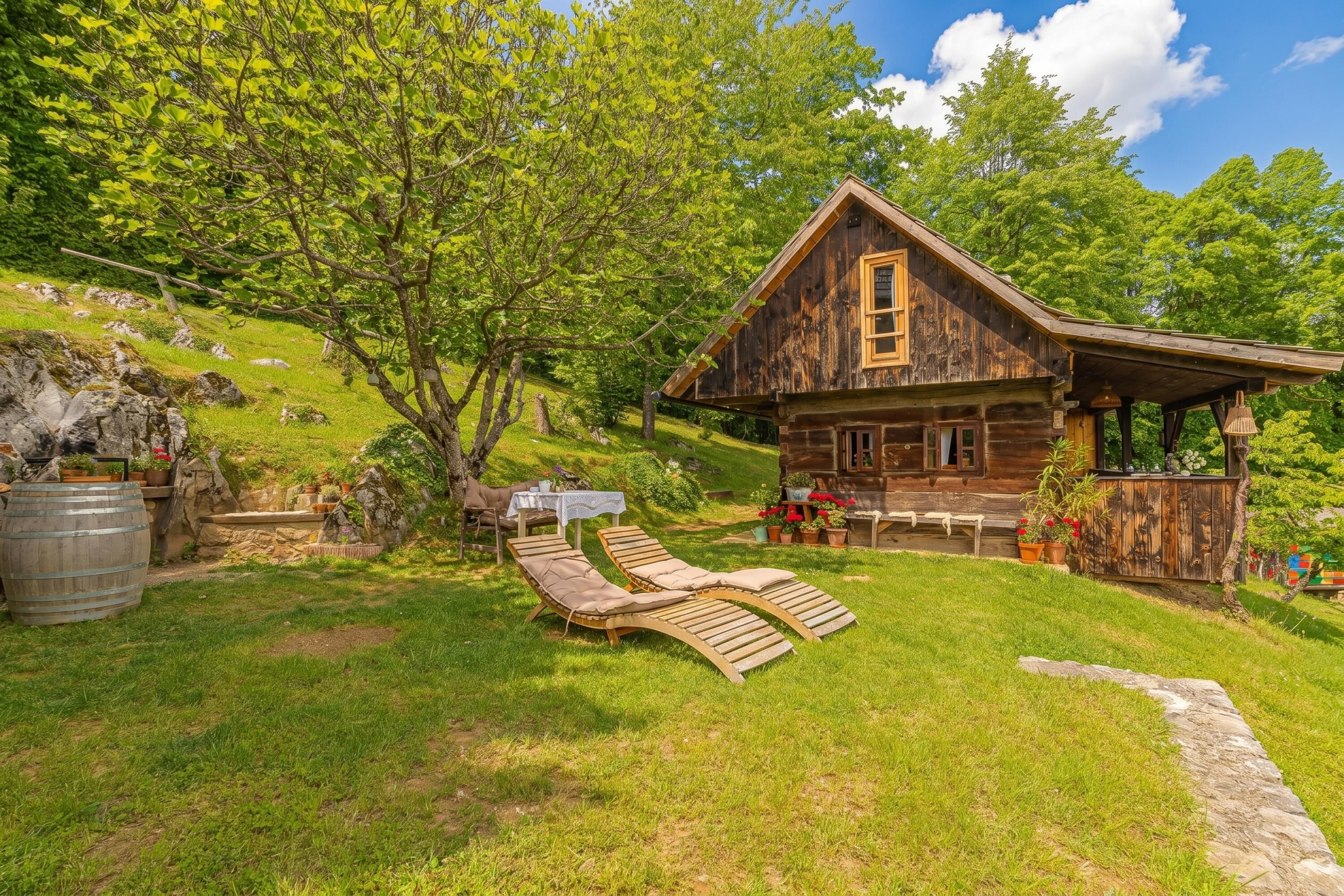 Family Chalet, Multiple Bedrooms, Mountainside (Tiny House For Two) | Property grounds