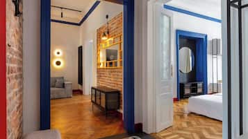 Apartamento design, 3 quartos, para não fumantes, sacada | Individualmente decorados, individualmente mobiliados