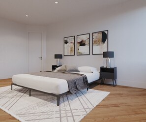 2 chambres, fer et planche à repasser, accès au Wi-Fi (inclus)