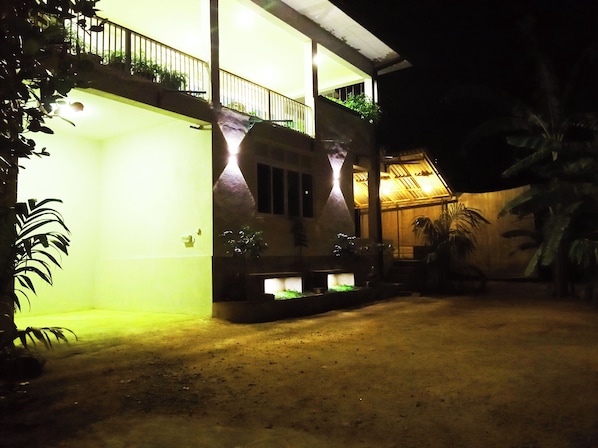 Front of property – evening/night