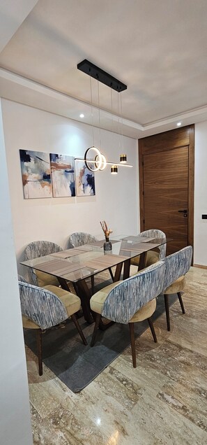 Dining - Appartement Haut Standing Dar Bouazza - Tamaris - 126m2 (DAR BOUAZZA)