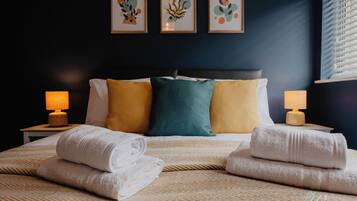 5 makuuhuonetta, silitysrauta/-lauta, Wi-Fi, vuodevaatteet