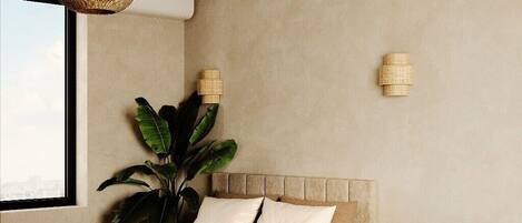 Panoramic Double Room, Non Smoking, Private Bathroom | Soundproofing, iron/ironing board, free WiFi, bed sheets