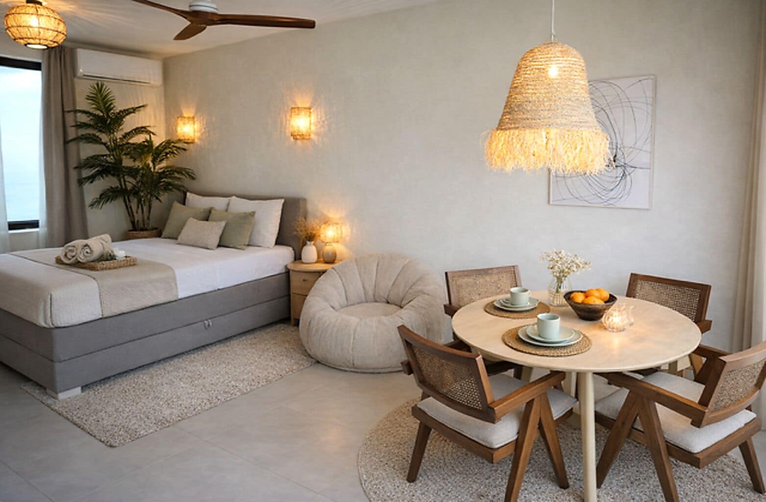 Panoramic Double Room, Non Smoking, Private Bathroom | Soundproofing, iron/ironing board, free WiFi, bed sheets