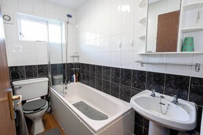 Towels, soap, shampoo
