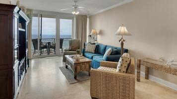 Condo, Multiple Beds (The Pearl 404) | Living area | TV