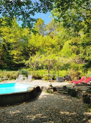 Outdoor pool - Gîte du Moulin- La Risse (Callas)