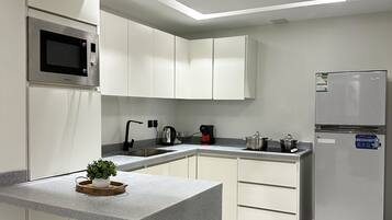 Design-Apartment, 3 Schlafzimmer | Eigene Küche | Wasserkocher