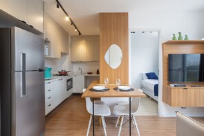 Appartamento Basic | Cucina privata | Frigorifero