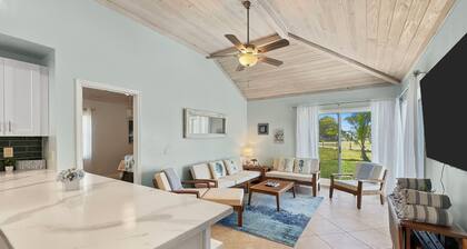 Golf Cart Included, Abaco Villa, Treasure Cay, Bahamas, 100 yards from beach